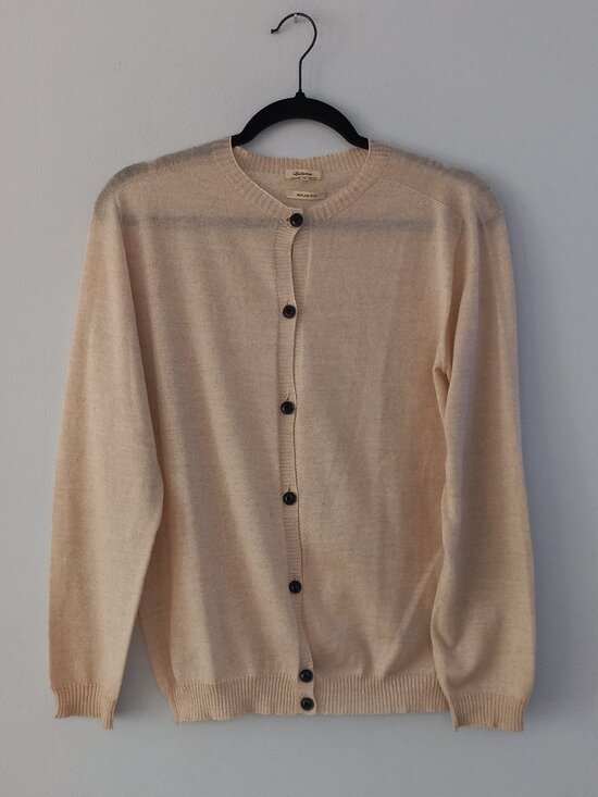 Bellerose Sweaters - BELLEROSE very thin merino wool cream cardigan